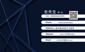 高档时尚科技感公司企业名片