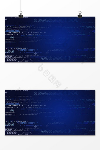 简约蓝色科技抽象创意背景图片