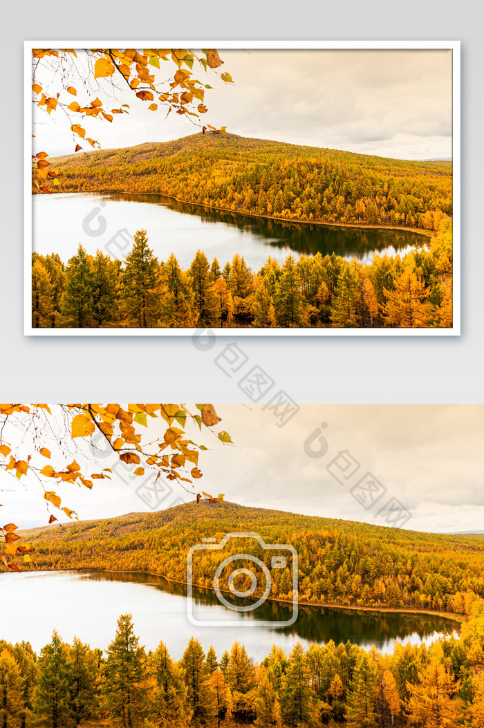 秋天的阿尔山驼峰天池图片图片