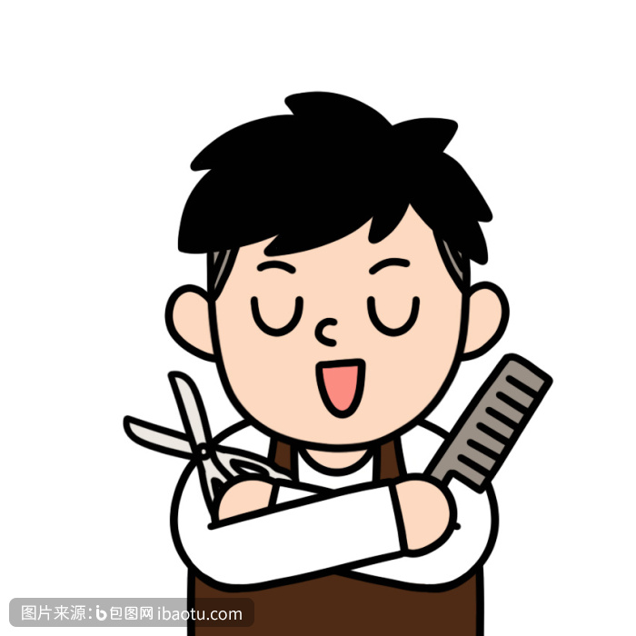 发型师-交给我吧表情包动图gif,包图网,图片,素材,模板,免费