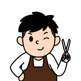 发型师拿剪刀表情包动图gif