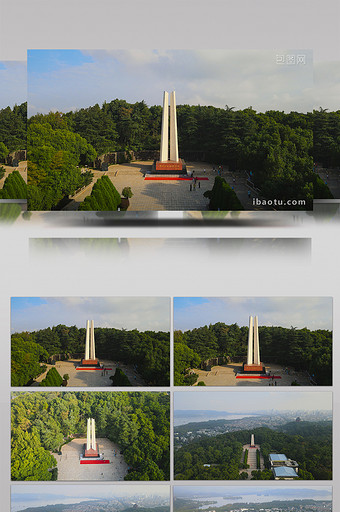 杭州市历史革命烈士纪念碑航拍4k视频图片