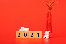 牛年2021年吉祥年摄影图