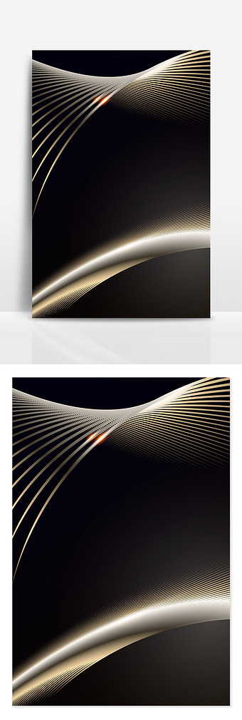 黑金炫酷线条质感纹理背景