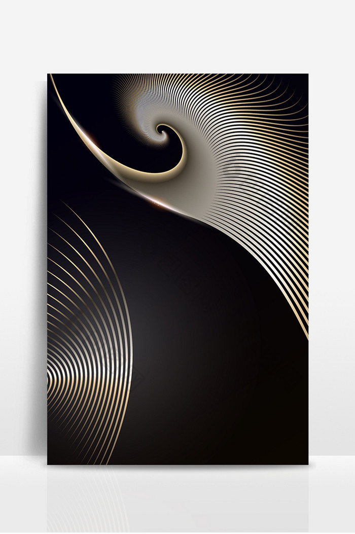 黑金炫酷线条质感大气背景