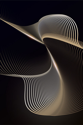 黑金炫酷线条科技感背景图片