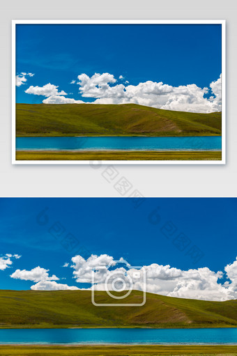 WINDOWS风格的羊湖图片