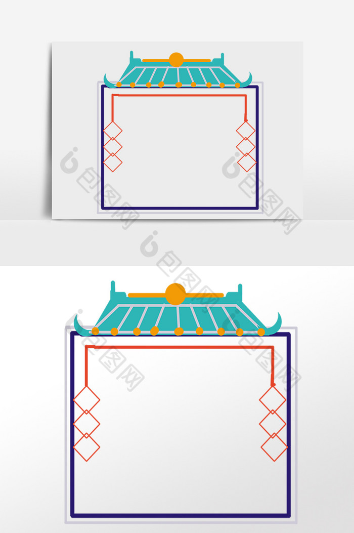 中式古风大门边框图片图片