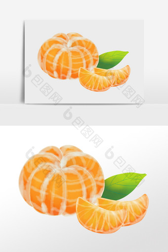 成熟果实剥皮橘子图片