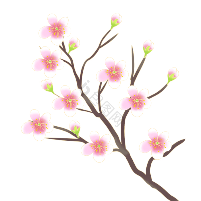 梅花枝图片-梅花枝素材免费下载-包图网