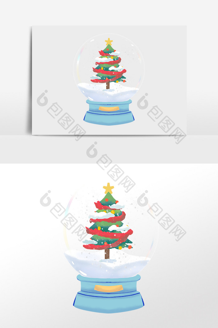 圣诞树装饰水晶球