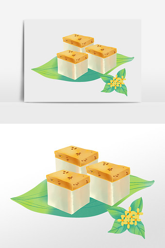 桂花糕美食图片