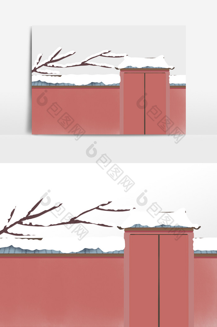 古风古代中式建筑房檐