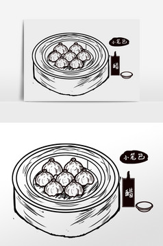 小笼包素材图片