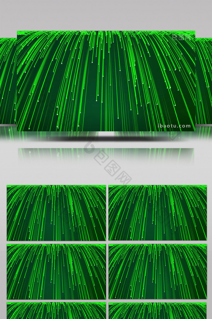 绿色光线下落动态视频