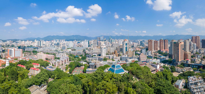 航拍福州城市建筑景观大气高楼图片