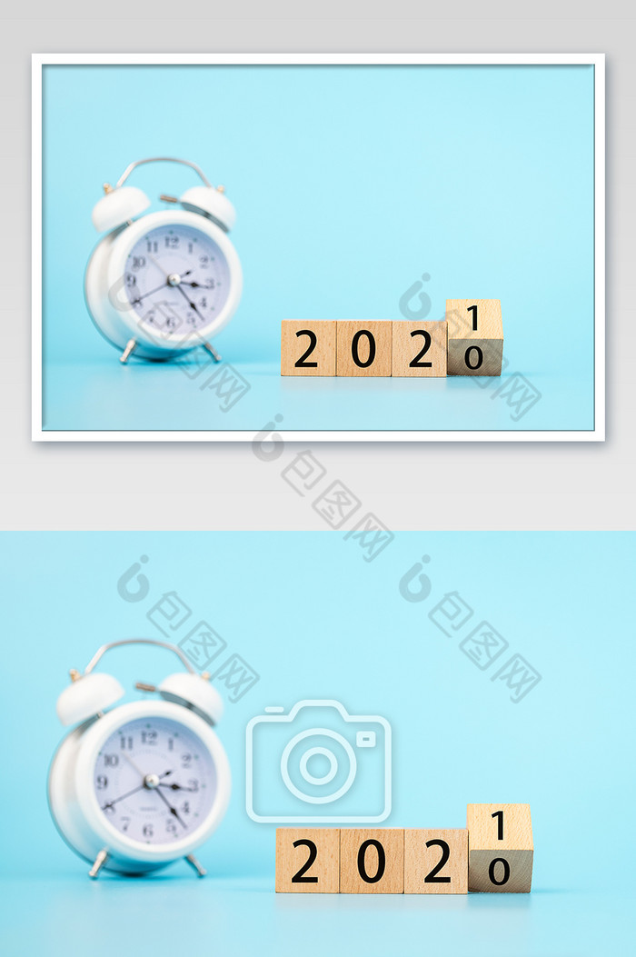 2021年新年时钟创意摄影图图片图片