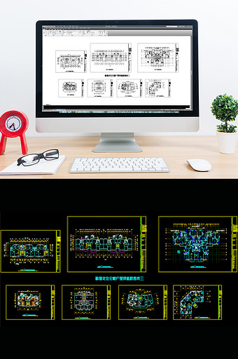 CAD精细化住宅楼户型带面积图库三图片
