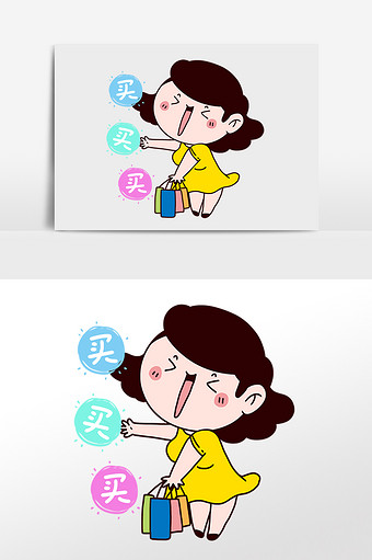 买零食女孩图片