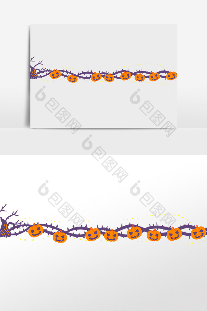 万圣节南瓜分割线图片图片