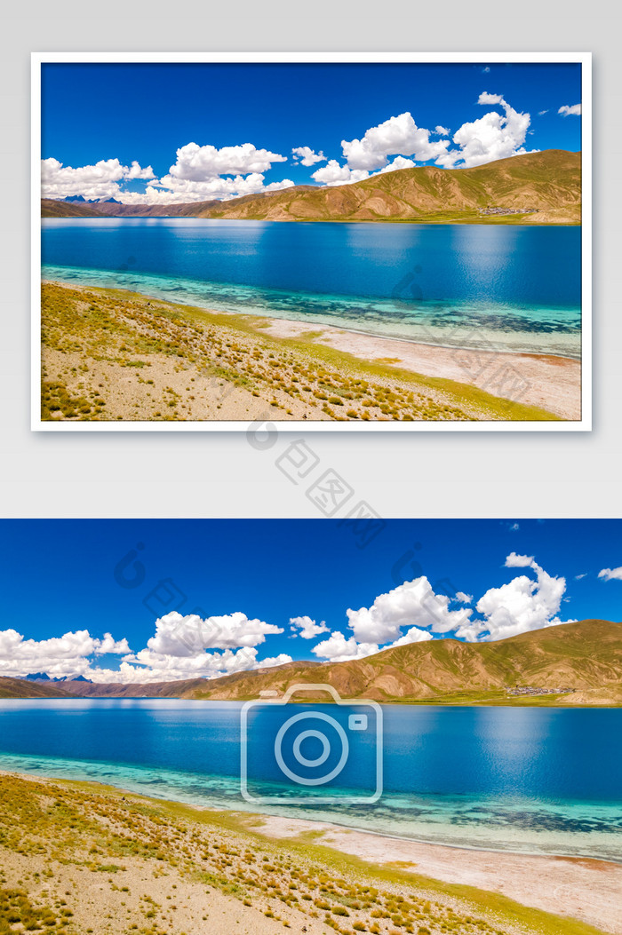 西藏羊卓雍措湖泊