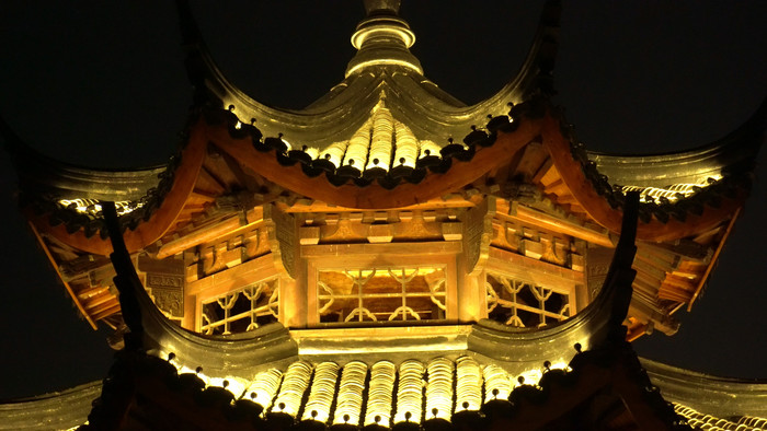 杭州西湖打卡景点夕照亭实拍视频