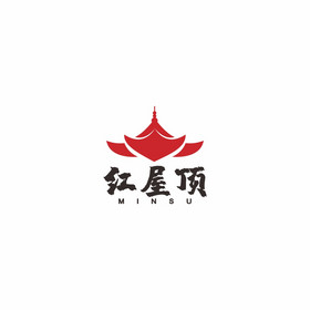 屋檐民宿餐饮logo标志vi