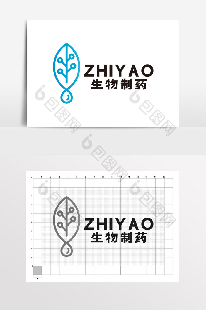 生物制药科技医疗LOGO标志VI