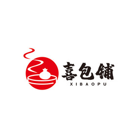 包子铺餐饮包子LOGO标志VI