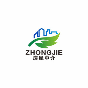 房产中介房屋买卖物业建筑LOGO标志VI