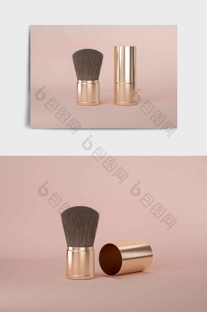 产品模型化妆品化妆刷C4D模型OC渲染