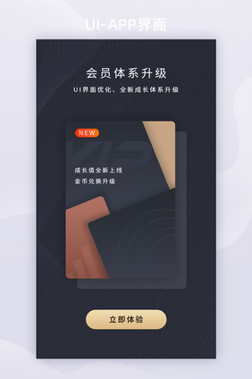 黑金高端会员体系成长APP启动页