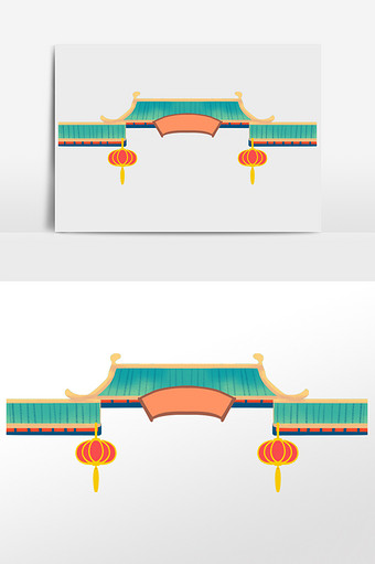 2021新年古风门头