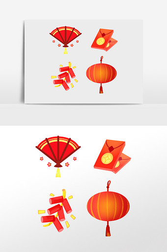 新年红包鞭炮图标