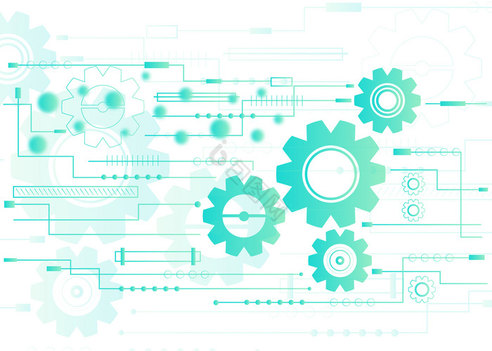 科技齿轮机器图片