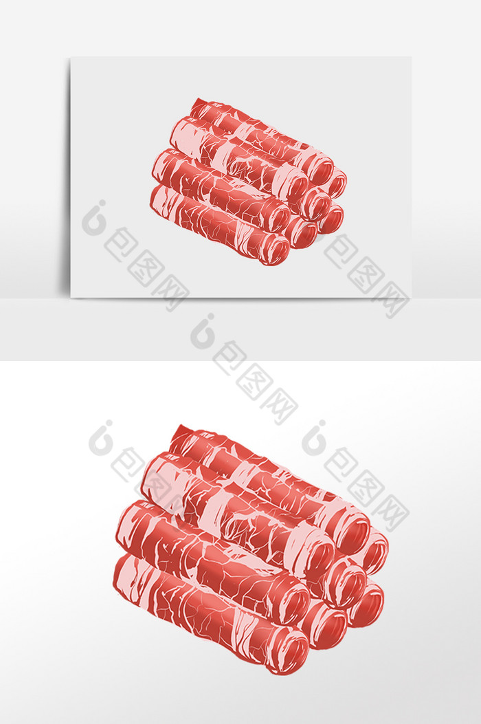 火锅配菜牛肉卷羊肉卷图片图片