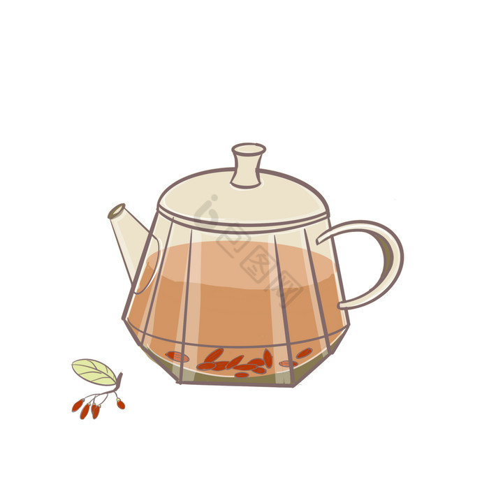 养生饮品茶饮枸杞茶图片