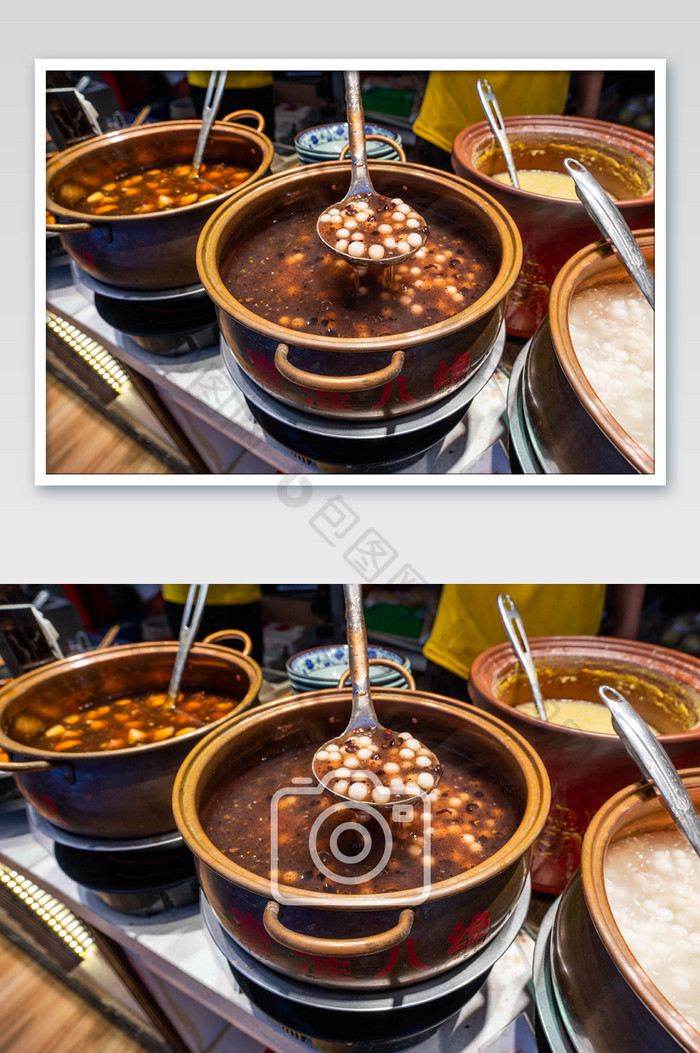 红枣糯米丸子汤摄影图图片图片