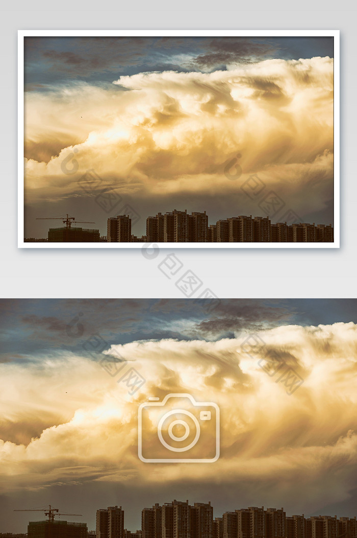 云海建筑风云大气海报背景图片图片
