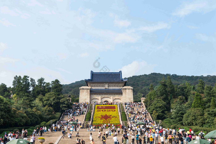 旅游景点中山陵摄影图图片