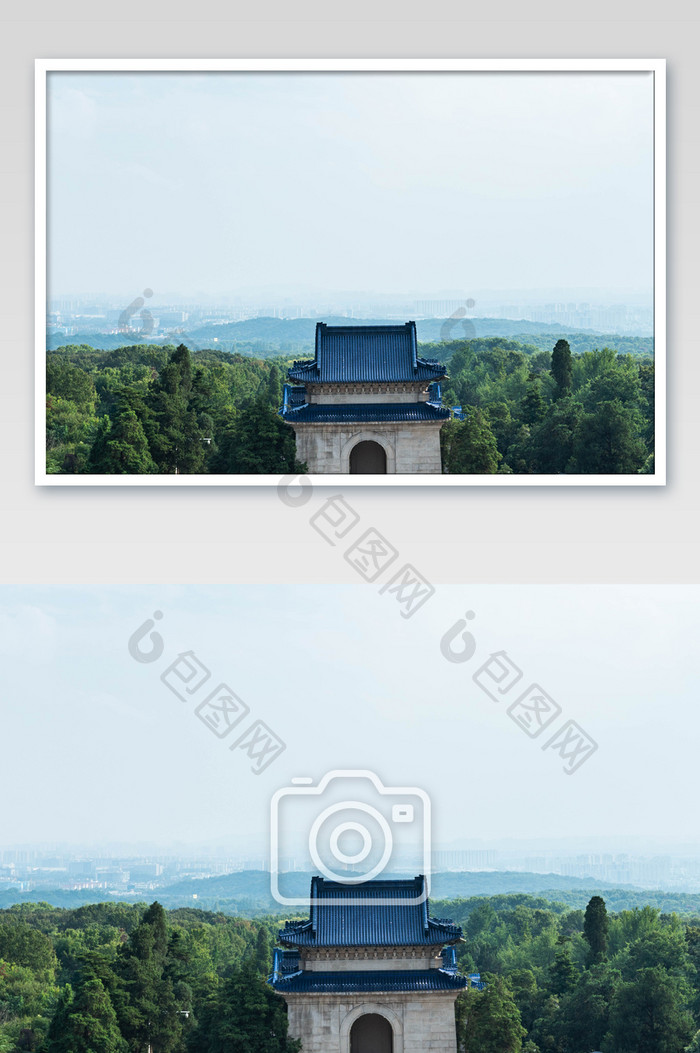 中山陵古风房子摄影图
