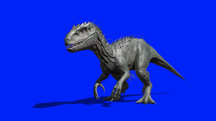 抠像大恐龙霸王龙行走合成视频