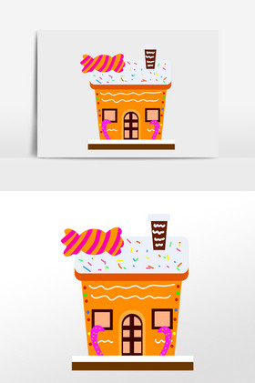 圣诞节姜饼屋食物