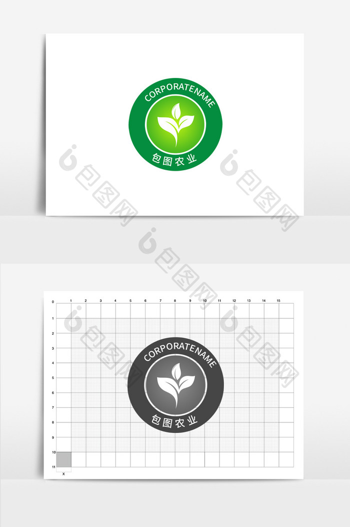 包图农业农林农田标志logo商标·