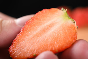 新鲜草莓水果特写
