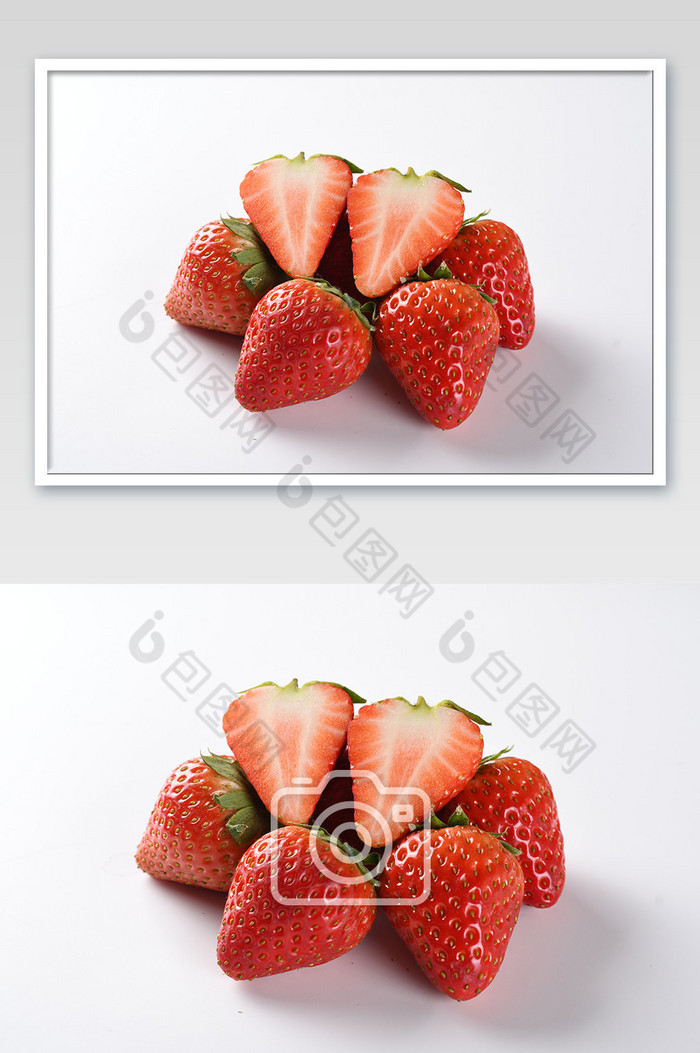一堆新鲜草莓水果图片图片