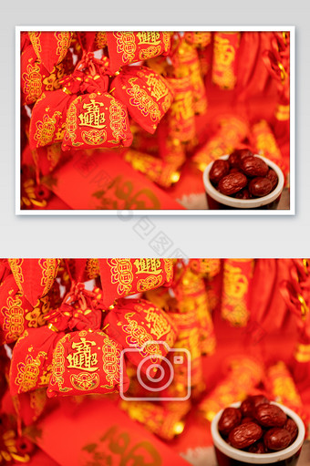 红红火火新年春节喜庆背景图图片