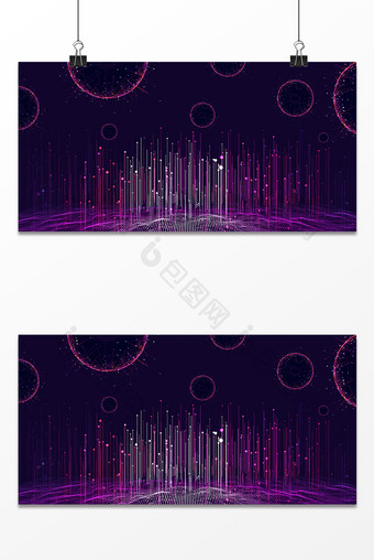 紫色科技光线炫酷线条背景图片
