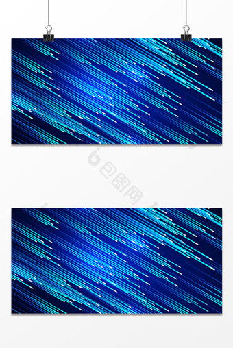 蓝色炫酷光线质感层次数据科技背景图片