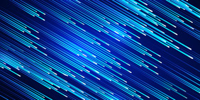 蓝色炫酷光线质感层次数据科技背景